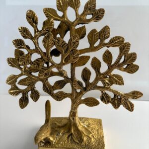 Brass Tree of Tree of Life Sculpture, Brass Kalpavruksha Tree