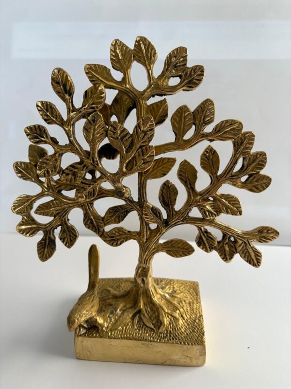 Brass Tree of Tree of Life Sculpture, Brass Kalpavruksha Tree