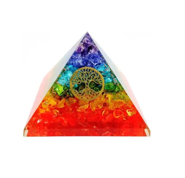 Seven Charka Orgonite Pyramid - Image 3