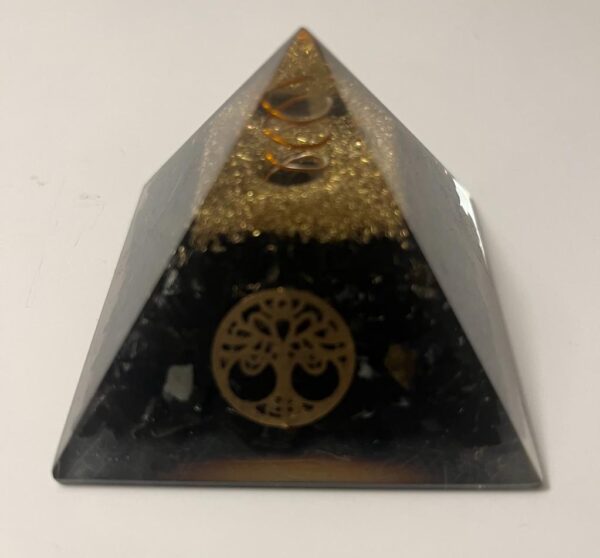 Black Tourmaline Orgonite Pyramid - Image 4