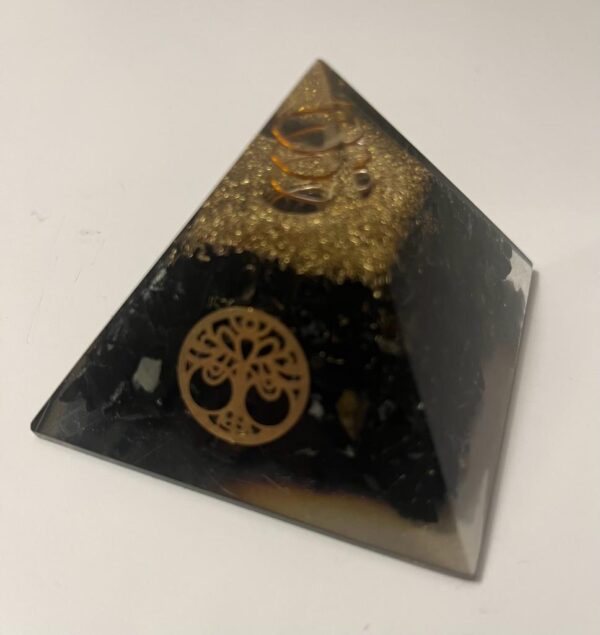 Black Tourmaline Orgonite Pyramid - Image 3