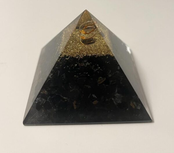 Black Tourmaline Orgonite Pyramid - Image 2