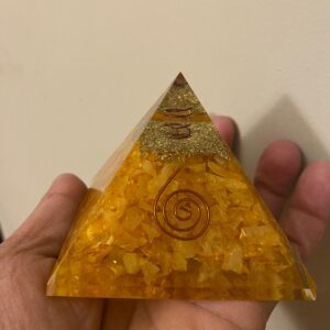 Citrine Orgonite Pyramid