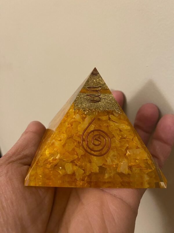 Citrine Orgonite Pyramid