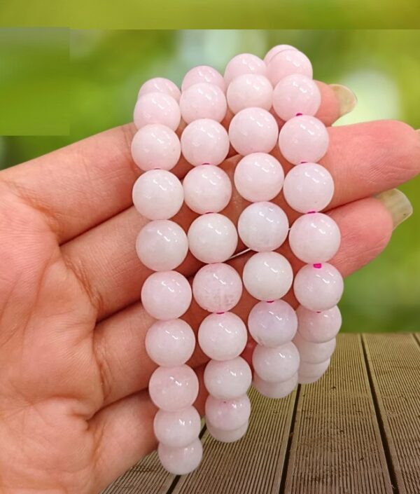 Rose Quartz Bracelet (8 mm Beads) - Image 2