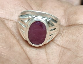 Ruby Ring in Silver