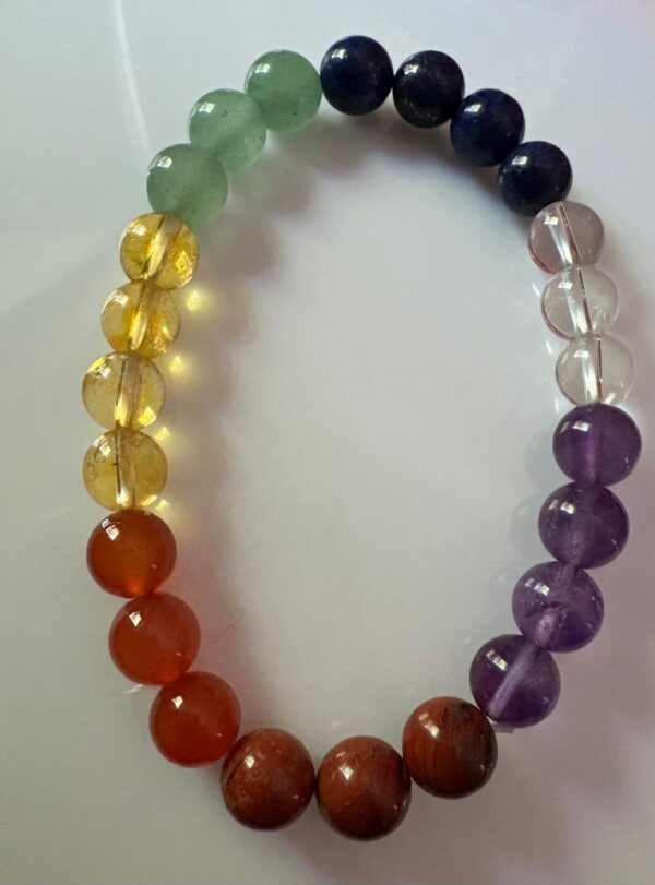 7 Charka Bracelet (8 mm Beads) - Image 5