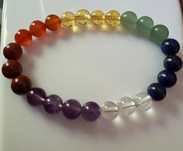 7 Charka Bracelet (8 mm Beads)