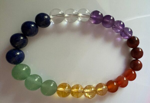 7 Charka Bracelet (8 mm Beads) - Image 3