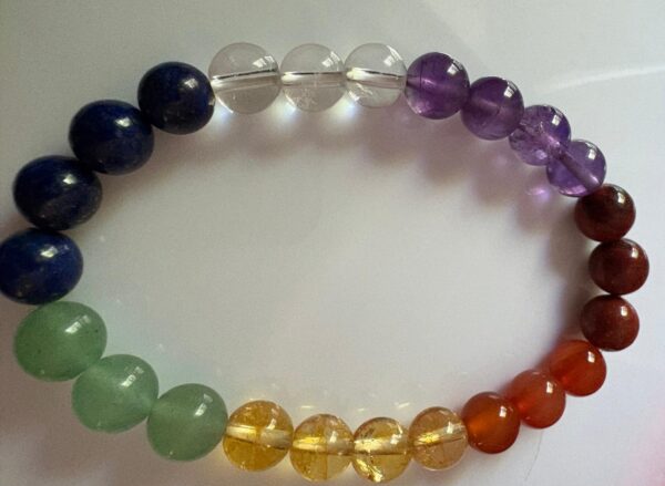 7 Charka Bracelet (8 mm Beads) - Image 2