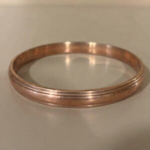 Handcrafted Solid Copper Classic Groove Kada / Bangle